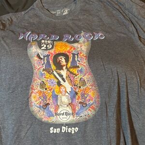 Hard Rock Cafe Hendrix Charcoal Graphic Tee
